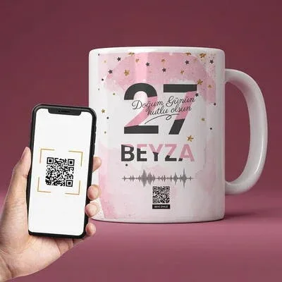 Arkadaşa Hediye Doğum Günü Ses İzi Bardak