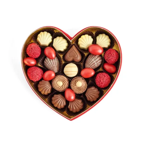 Amore Hediyelik Çikolata Kalp Kutu