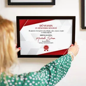 Mükemmel Sevgilim Sertifikası