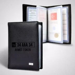 İsimli ve Plakalı Araç Ruhsat Kabı