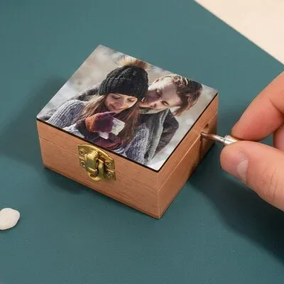 Kişiye Özel Fotoğraflı Müzik Kutusu