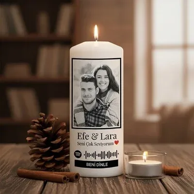 Kişiye Özel Spotify Ses İzi Mum