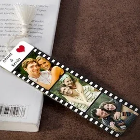 Kişiye Özel Film Şeridi Kitap Ayracı