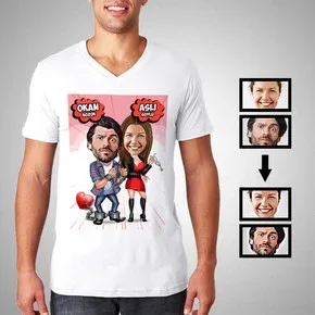 Ben Sana Mahkum Karikatürlü Tişört