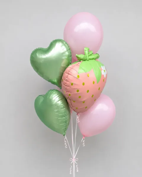 Pembe Çilek Balon Seti