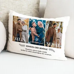 Sonsuza Kadar Seninle Fotoğraflı Yastık
