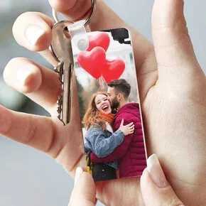 Kişiye Özel Fotoğraflı Çubuk Anahtarlık