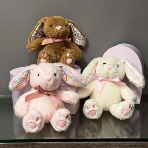 3 Renkli Peluş Tavşanlar