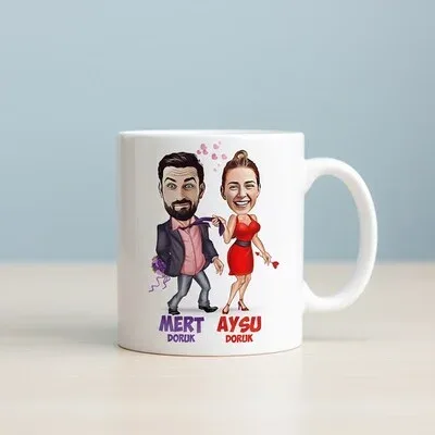 Hiçbir Yere Bırakmam Karikatürlü Kupa Bardak