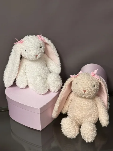 2 Renkli Tatlı Peluş Tavşanlar