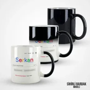 Arama Motoru İsme Özel Sihirli Kupa Bardak