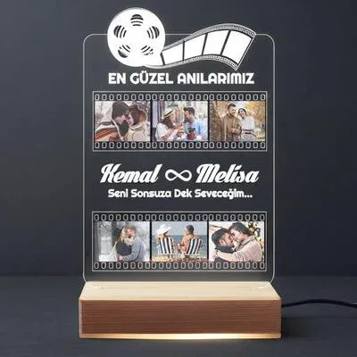 Film Şeridi Kişiye Özel 3d Led Lamba