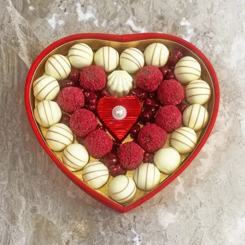 Truffle Kalp Kutu Çikolata