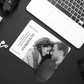 Fotoğraflı Sevgiliye Hediye Aşk Mousepad
