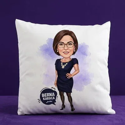 Bugün Harikayım Karikatürlü Yastık