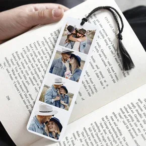 4 Fotoğraflı Kişiye Özel Kitap Ayracı