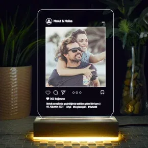 Sosyal Medya Tasarımlı 3d Led Lamba