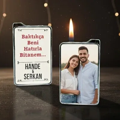 Kişiye Özel Mesaj ve Fotoğraf Baskılı Çakmak