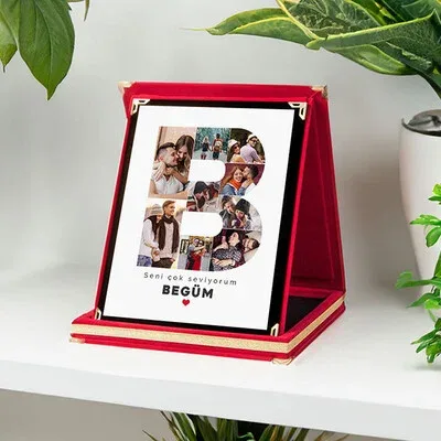Canım Sevgilim Fotoğraflı Harf Plaket