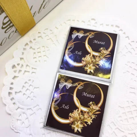 Yazılı Madlen Çikolata - Söz ve Nişan - 48 Desen seçeneği