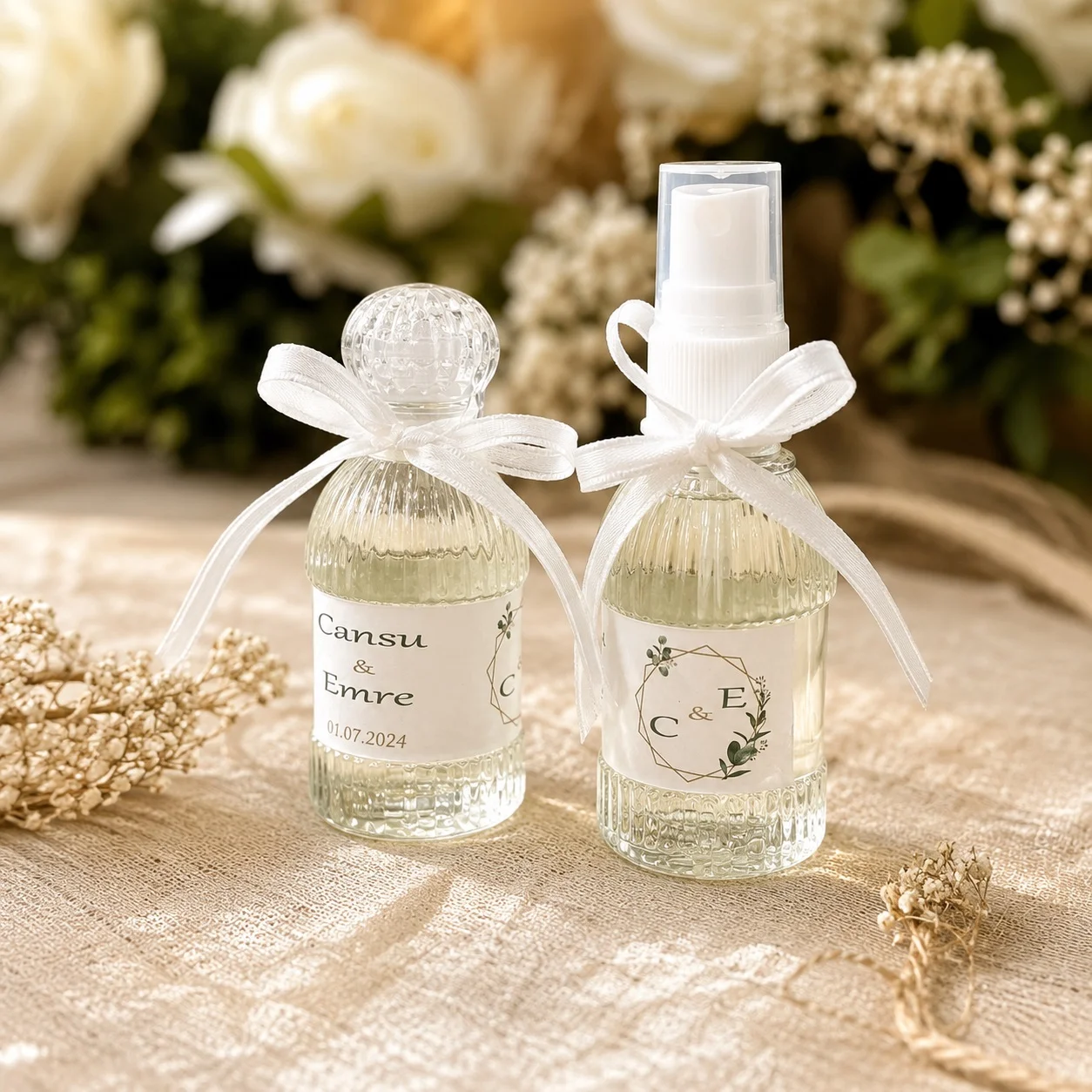 Söz Nişan İsteme Kolonyası Hatıra – 50 ml (15 Adet) - Kişiye Özel