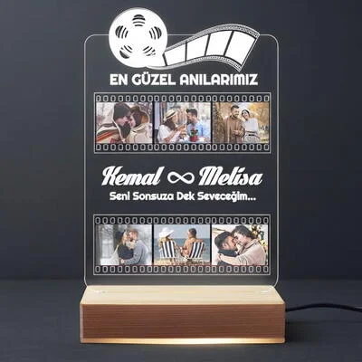 Film Şeridi Kişiye Özel 3d Led Lamba