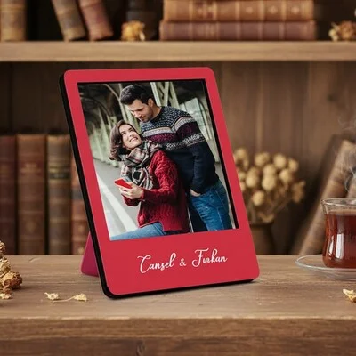 Biricik Aşkım Ahşap Polaroid Çerçeve