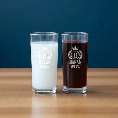 Kral Tacı İsme Özel Rakı Bardağı
