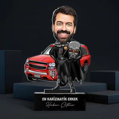 Erkeğe Hediye Kişiye Özel Karikatürlü Biblo