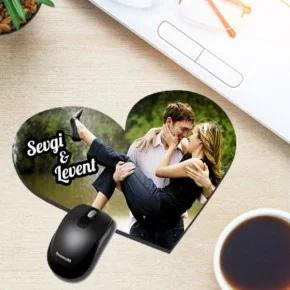 Kişiye Özel Kalp Mouse Pad
