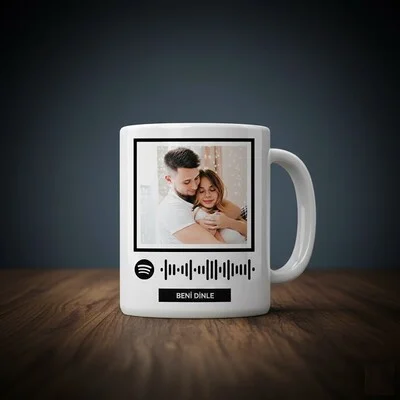 Kişiye Özel Spotify Ses İzi Bardak