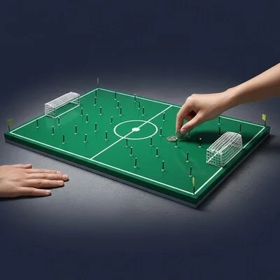 El Yapımı Nostaljik Çivili Futbol Sahası