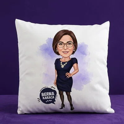 Bugün Harikayım Karikatürlü Yastık