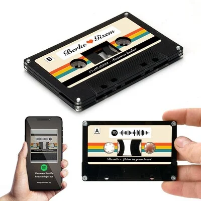 Kişiye Özel Spotify Ses İzi Nostaljik Kaset