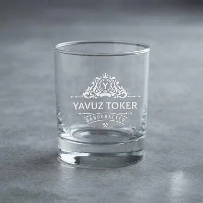 İsme Özel Tasarım Viski Bardağı