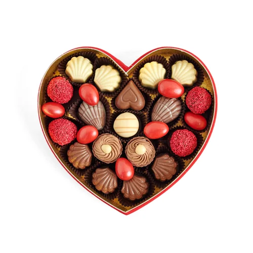 Amore Hediyelik Çikolata Kalp Kutu