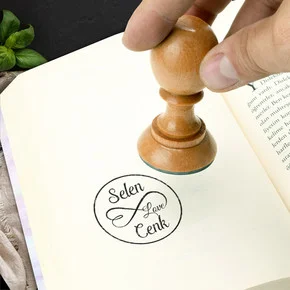 Sonsuza Dek Aşkla Ahşap Mühür Seti