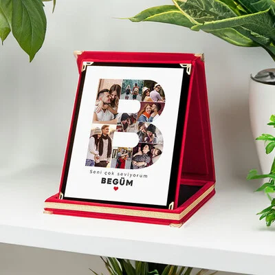 Canım Sevgilim Fotoğraflı Harf Plaket