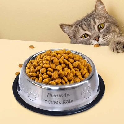 İsme Özel Kedi Mama Kabı