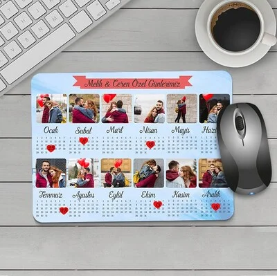Kişiye özel Bizim Özel Günlerimiz Mousepad