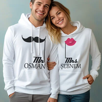 Bizim Büyük Aşkımız Kapşonlu Sevgili Sweatshirt
