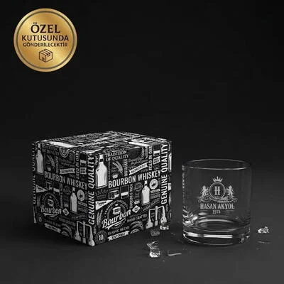 İsme Özel Prestijli Viski Bardağı