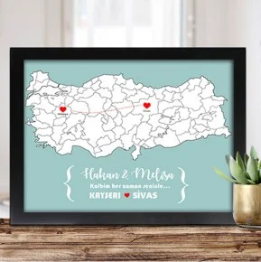 Ayrı Şehirlerdeki Sevgililere Özel Aşk Sertifikası