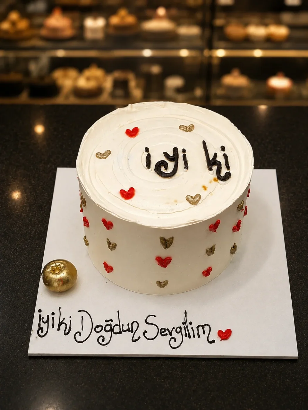 Kalpli İyi Ki Pastası 8 Kişilik