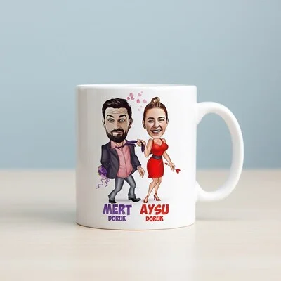 Hiçbir Yere Bırakmam Karikatürlü Kupa Bardak