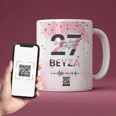 Arkadaşa Hediye Doğum Günü Ses İzi Bardak