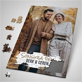Sevgiliye Hediye Fotoğraf Baskılı Puzzle