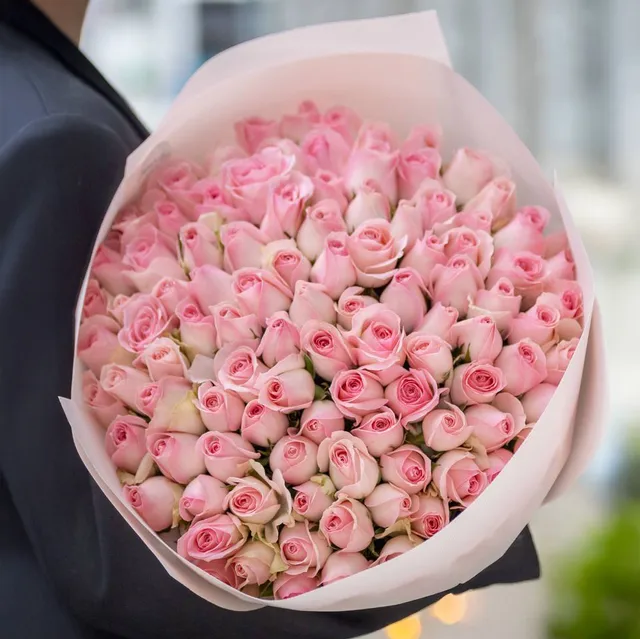 101 Pembe Gül Buketi – Model 39