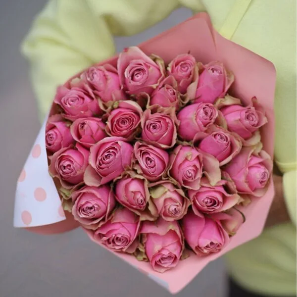 25 Pembe Gül Buketi – Model 2