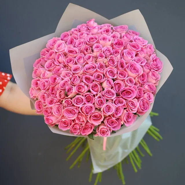 101 Pembe Gül Buketi